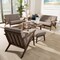 Baxton Studio Bianca Walnut Wood Light Grey Tufted Livingroom Sofa Set 140-7548-7549-7550-7551 - alternate 4